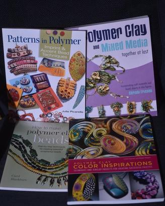 4 libri di lavori creativi con paste polimer clay