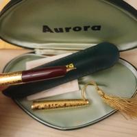 penna aurora stilografica oro massiccio 14kt