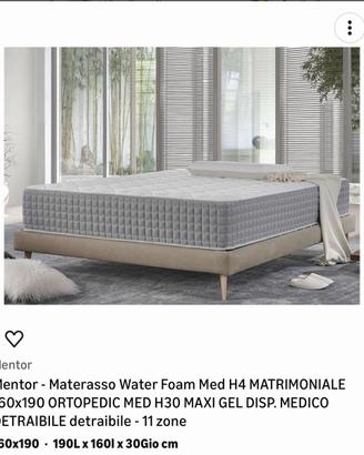 Materasso matrimoniale 160x190 x 30h