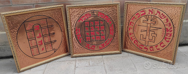 Quadri su rame Trittico di Salomone