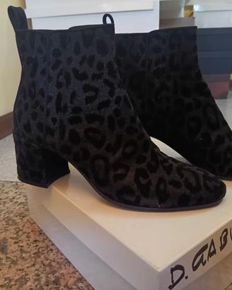 Dolce & Gabbana Stivaletti Leopard Glitter Tg 38