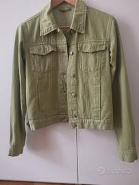 Giubbino jeans verde Original Marines