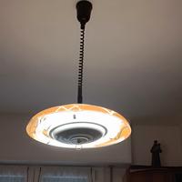 Lampadario da cucina vintage a neon con saliscendi