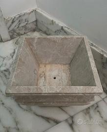 Fioriera in Marmo venato - Design Classico