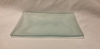 svuotatasche o posacenere in vetro  trama a prism