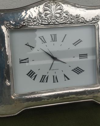 Orologio da tavolo cornice Silver Made in Italy
