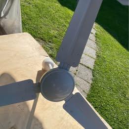 1 Ventilatore da soffitto in metallo bianco SEPHIR