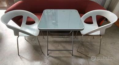 Set con tavolo pieghevole e 2 sedie Gaber Moema