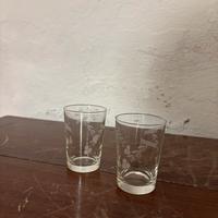 Set 2 Bicchieri Vintage Incisi con Motivo a Ramage