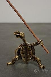 Bruciatore brucia porta incenso tartaruga kung fu