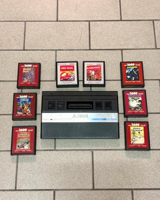 Atari 2600 Jr Rainbow + Bundle 8 Giochi Originali