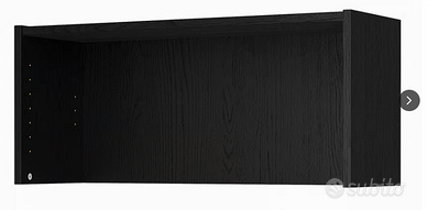 Ikea Billy elemento top nero 80x28x35 + 2 ante