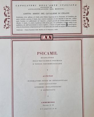 documenti pubblicitari medicinali con stampe arte 