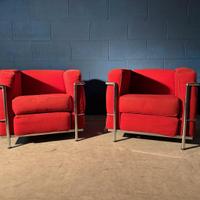 coppia Poltrone LC2 Italtrade design Modernariato 