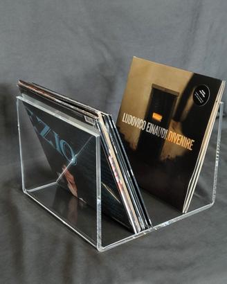 Porta dischi vinili XL in plexiglass spess. mm 10