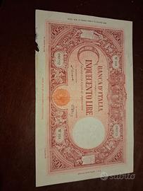 Banconota cinquecento lire