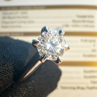 Anello in oro 18 kt con diamante certificato GIA!