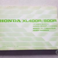 Honda XL 400 R-500 R 1982 manuale uso manutenzione