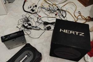 autoradio con subwoofer e amplificatore 