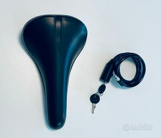 Sella + Lucchetto Antifurto per bici