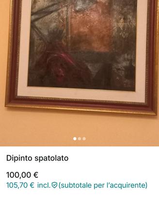 quadro in pittura spatolato 