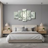 Capezzale moderno dipinto a mano 120x60cm