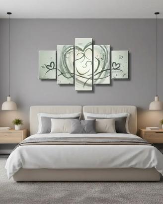 Capezzale moderno dipinto a mano 120x60cm