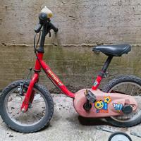 bicicletta bambino con rotelle