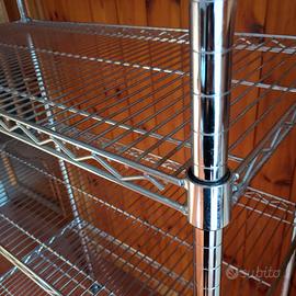 Scaffalatura componibile 4 Ripiani in metallo