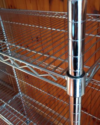 Scaffalatura componibile 4 Ripiani in metallo