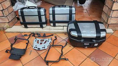 set completo borse e bauletto Bmw Gs 