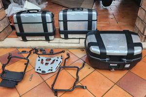 set completo borse e bauletto Bmw Gs 