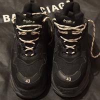 TRIPLE S CLEAR SOLE DA UOMO IN NERO