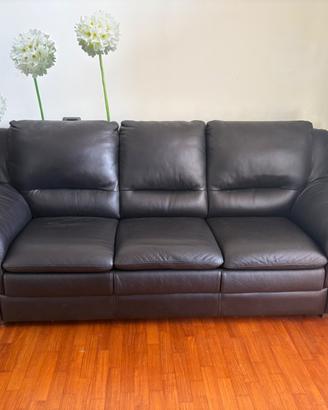 Divano letto matrimoniale in pelle Natuzzi