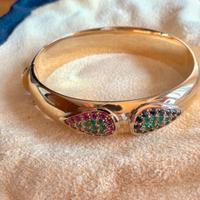 Bracciale in oro con pietre preziose