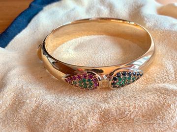 Bracciale in oro con pietre preziose