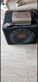 Subwoofer JBL + amplificatore Pioneer auto