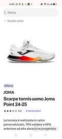 Scarpe padel Joma taglia 44
