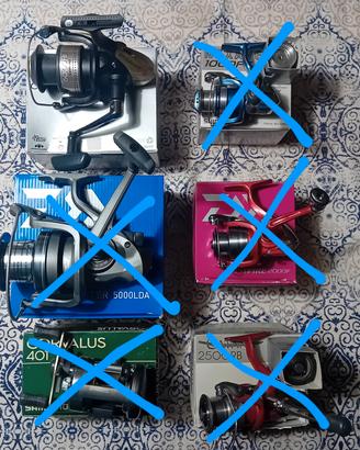 mulinelli shimano e daiwa 