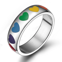Anello Cuori Arcobaleno 🌈♥️