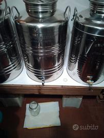 Contenitore Inox 50 lt per olio, vino