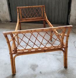 Arredo camera vintage in bambù 