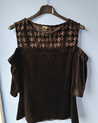 Maglia elegante spalle scoperte maniche 3/4 Enrico