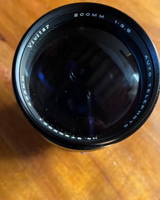 Teleobiettivo Vivitar 200mm f/3.5 attacco Olympus