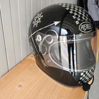 Casco premier integrale XL in fibra stile vintage 