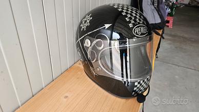 Casco premier integrale XL in fibra stile vintage 