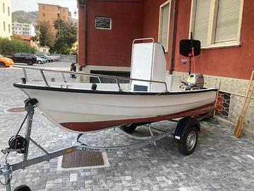 Pilotina da pesca e turismo+fuoribordo Honda BF15