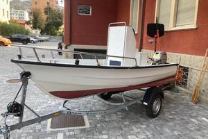 Pilotina da pesca e turismo+fuoribordo Honda BF15