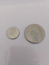 repubblica italiana 2 monete da  100 lire