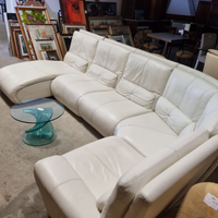 Divano In Pelle Primo Fiore Usato 480